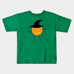 Halloween Snowman Kids T-Shirt